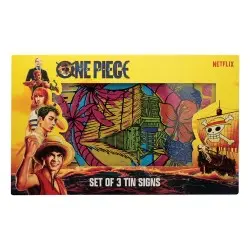 One Piece Set de 3 panneau métal  | 5060948295345