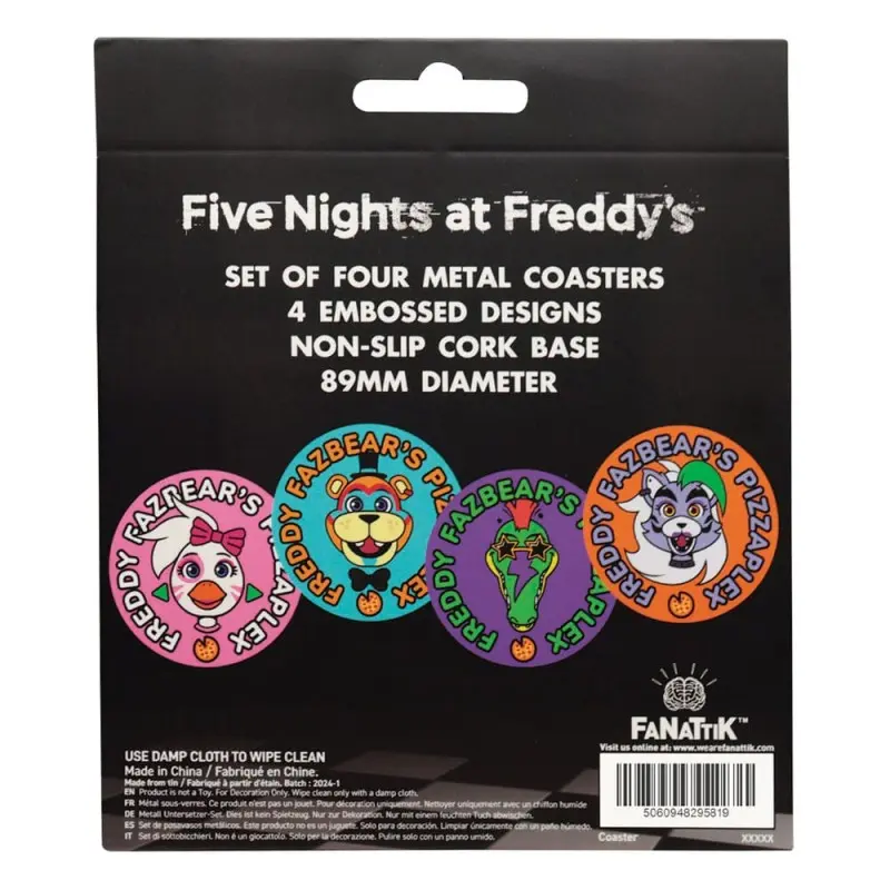 Five Nights at Freddy's pack 4 sous-verres Printed Drinks | 5060948295819