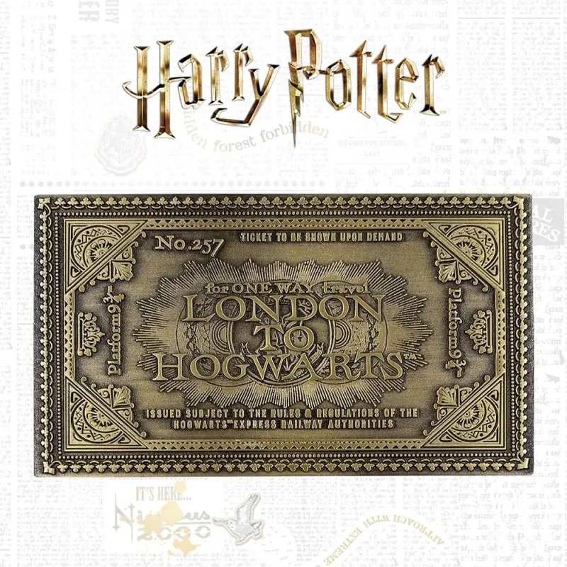 Harry Potter réplique Hogwarts Train Ticket Limited Edition | 5060662469190