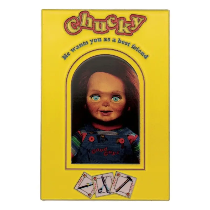 Chucky Jeu d´enfant Lingot avec Spell Card Chucky Limited Edition  | 5060948294188