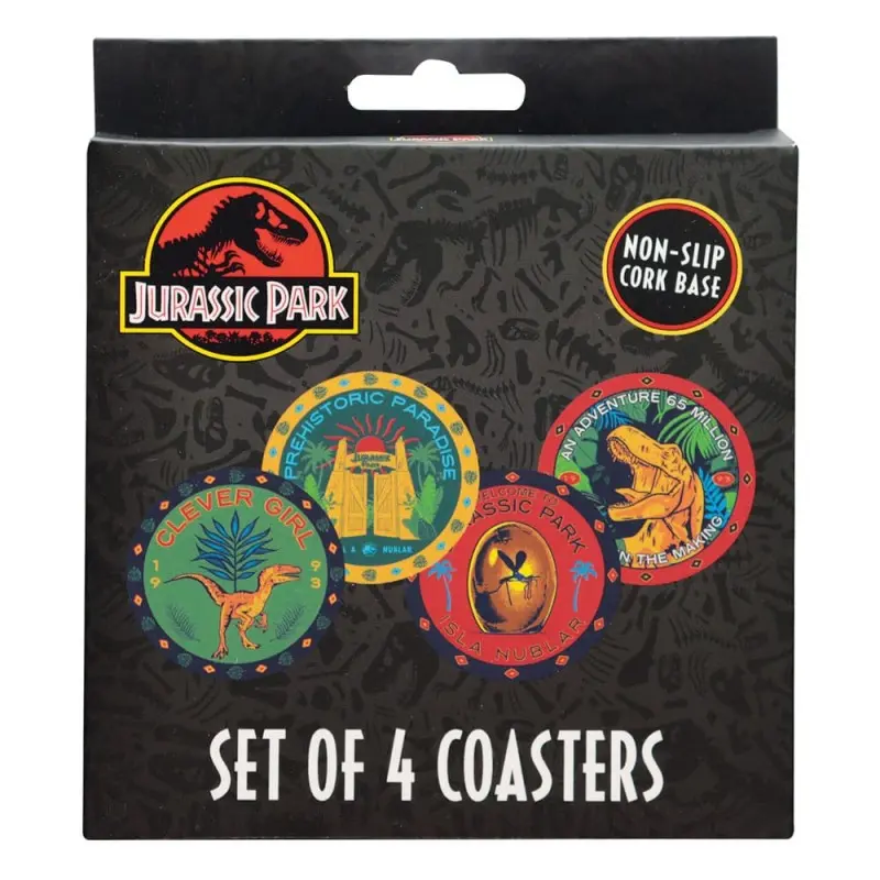 Jurassic Park pack 4 sous-verres  | 5060948296366