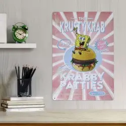 SpongeBob panneau métal Krusty Krab | 5060948291866