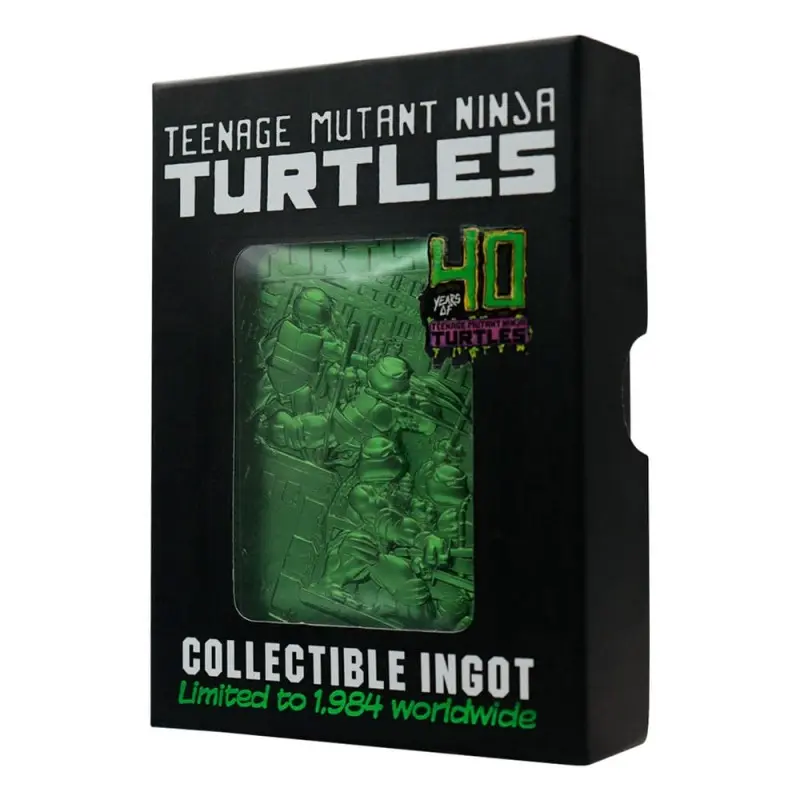 Tortues Ninja Lingot 40th Anniversary Green Limited Edition | 5060948293709