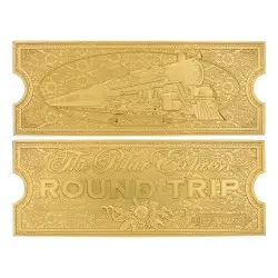 Le Pôle express réplique Train Ticket 24k Gold Plated Limited Edition  | 5060948295666