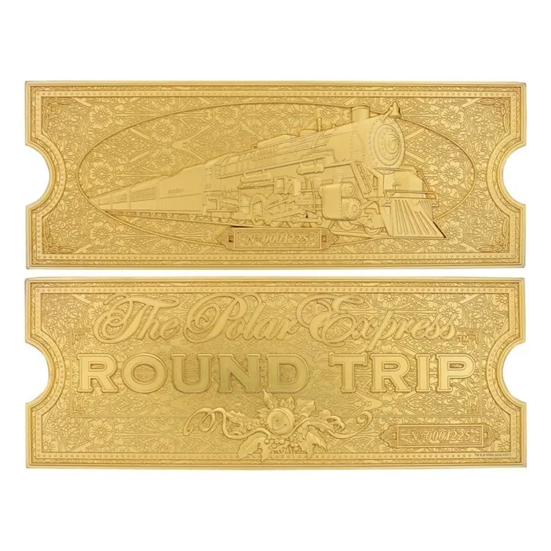 Le Pôle express réplique Train Ticket 24k Gold Plated Limited Edition  | 5060948295666