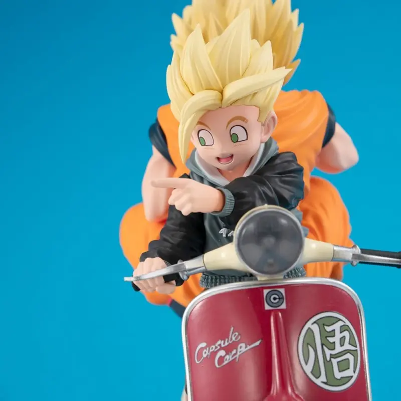 Dragonball Z 05 Desktop Real McCoy diorama PVC Super Saiyan Son Goku & Super Saiyan Son Gohan & Motorbike 16 cm | 4535123842139