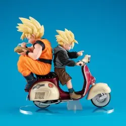 Dragonball Z 05 Desktop Real McCoy diorama PVC Super Saiyan Son Goku & Super Saiyan Son Gohan & Motorbike 16 cm | 4535123842139