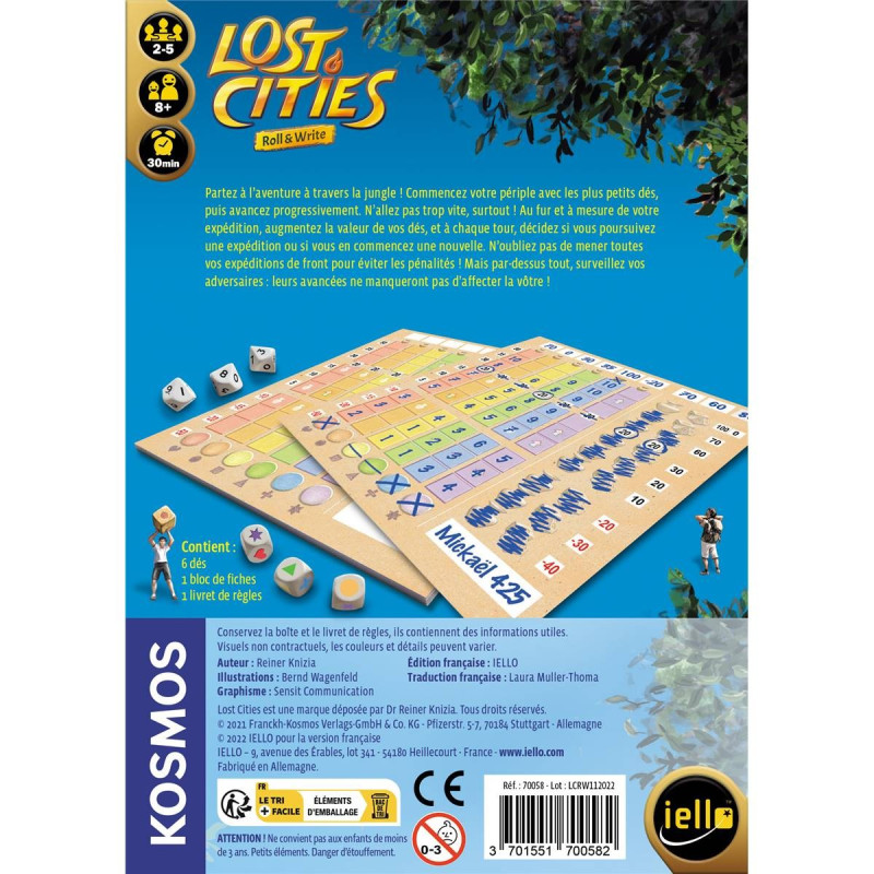 Lost Cities : Roll & Write