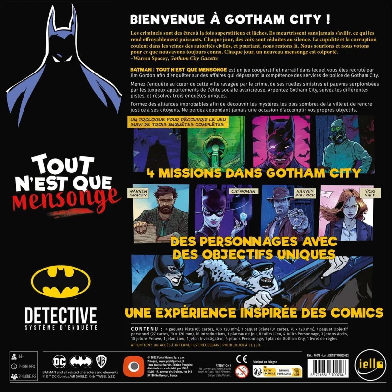 Detective - Batman : Tout n'est que mensonge | 3701551700766