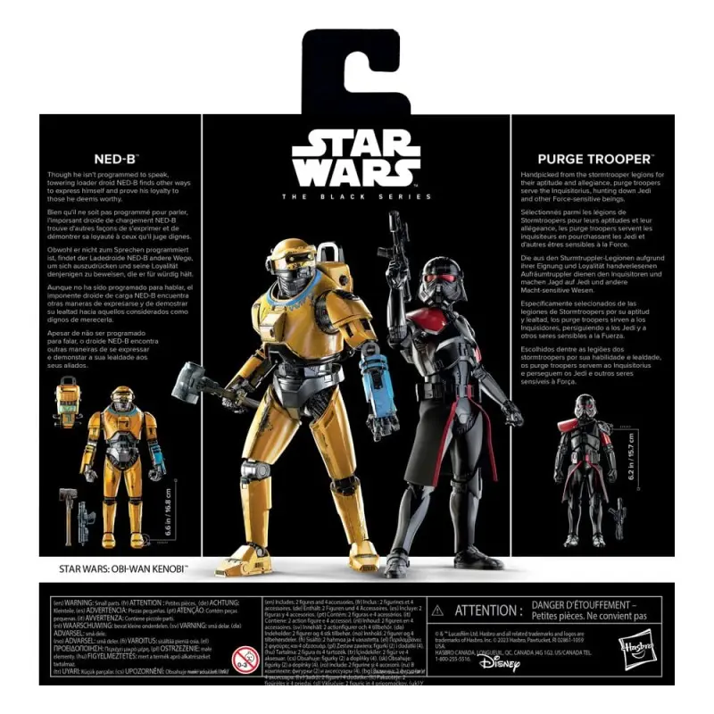 Star Wars: Obi-Wan Kenobi Black Series pack 2 figurines NED-B & Purge Trooper Exclusive 15 cm | 5010996150172