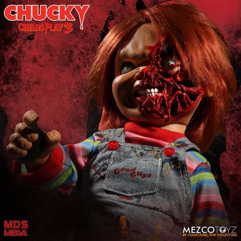 Chucky 3 poupée parlante Designer Series Pizza Face Chucky 38 cm | 0696198780208