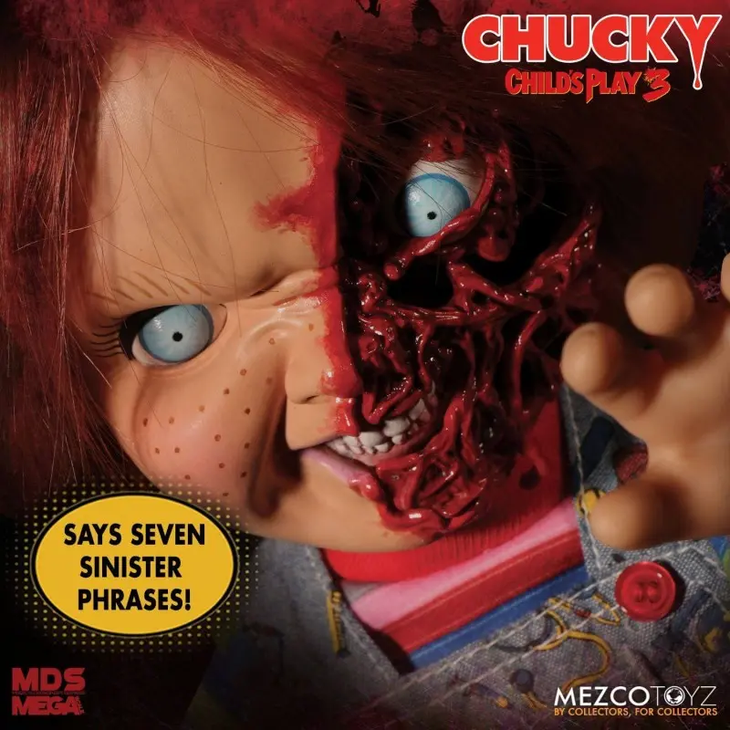 Chucky 3 poupée parlante Designer Series Pizza Face Chucky 38 cm | 0696198780208