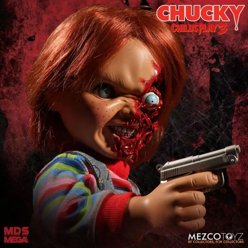 Chucky 3 poupée parlante Designer Series Pizza Face Chucky 38 cm | 0696198780208
