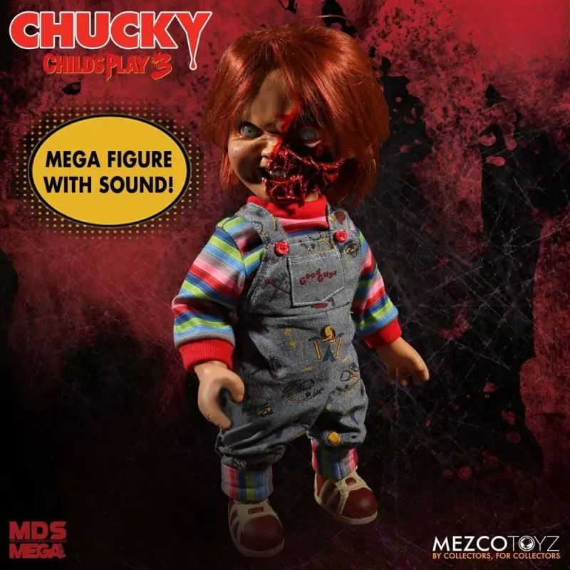 Chucky 3 poupée parlante Designer Series Pizza Face Chucky 38 cm | 0696198780208