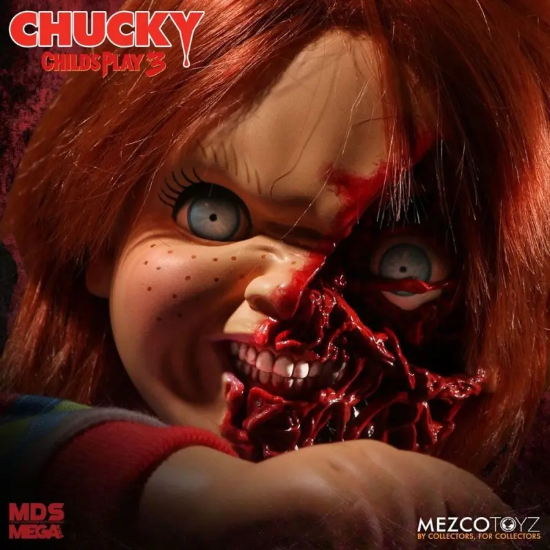 Chucky 3 poupée parlante Designer Series Pizza Face Chucky 38 cm | 0696198780208