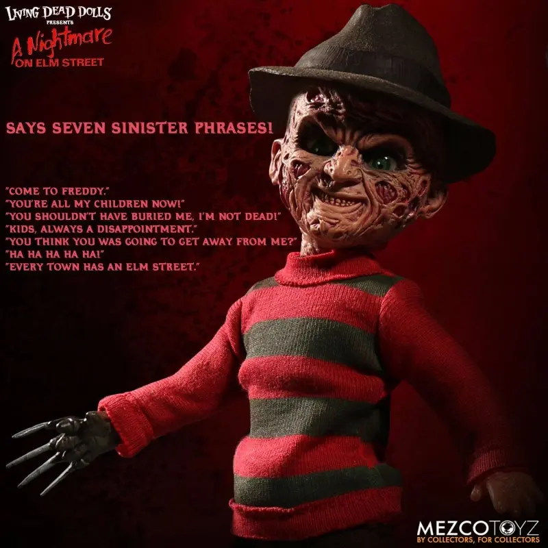 Freddy Les Griffes de la nuit poupée sonore Freddy Krueger 25 cm | 0696198994001