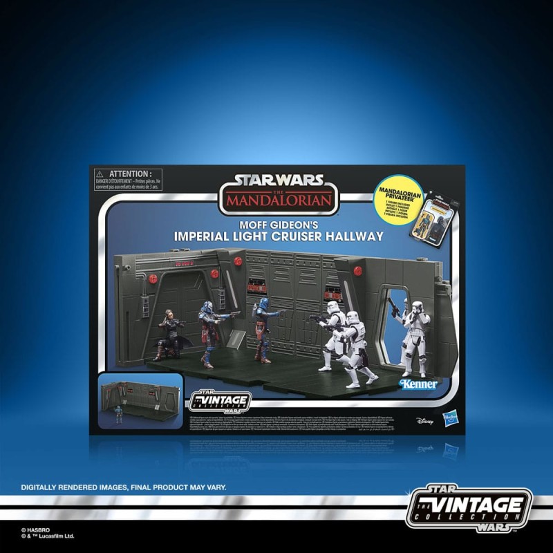 Star Wars: The Mandalorian Vintage Collection Tantive IV Hallway et figurine Mandalorian Privateer 10 cm | 5010996204424