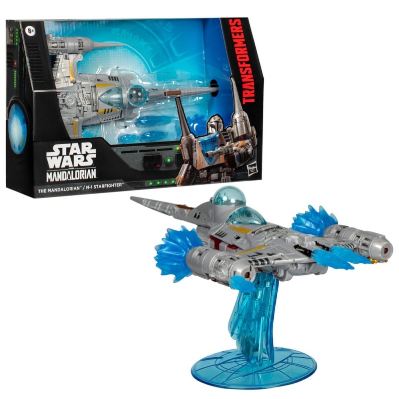 Star Wars x Transformers figurine The Mandalorian / N-1 Starfighter 19 cm