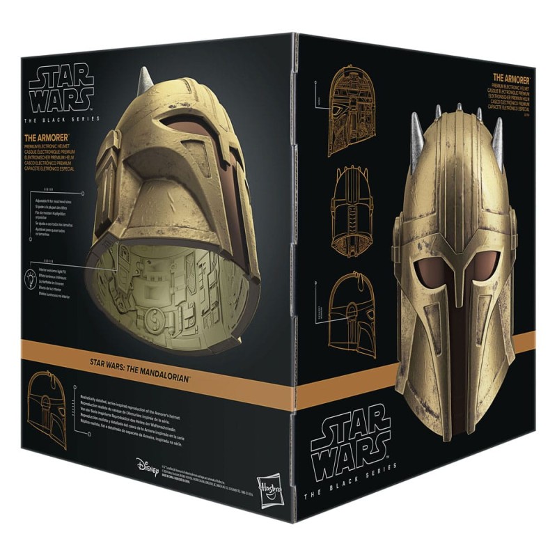 Star Wars: The Mandalorian Black Series casque electronique The Armorer