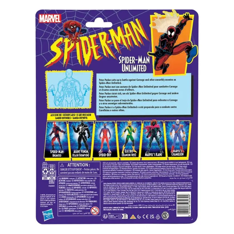 Spider-Man Marvel Legends Retro figurine Spider-Man Unlimited 15 cm | 5010996282699