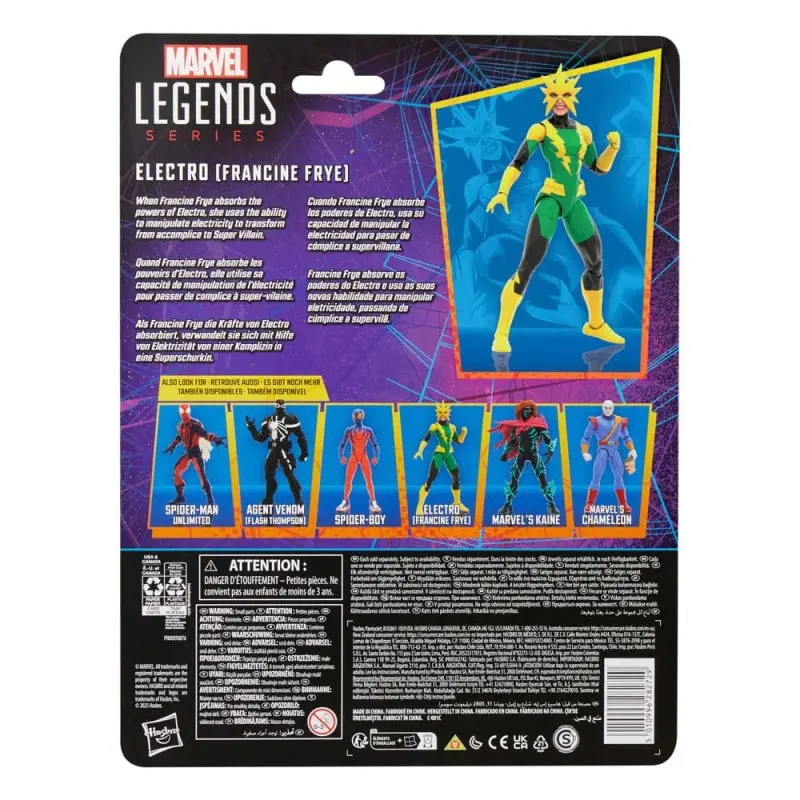 Spider-Man Marvel Legends Retro figurine Electro (Francine Frye) 15 cm | 5010996282729