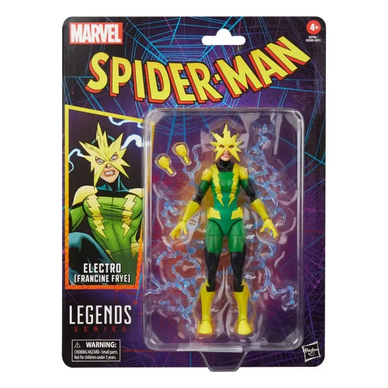 Spider-Man Marvel Legends Retro figurine Electro (Francine Frye) 15 cm | 5010996282729