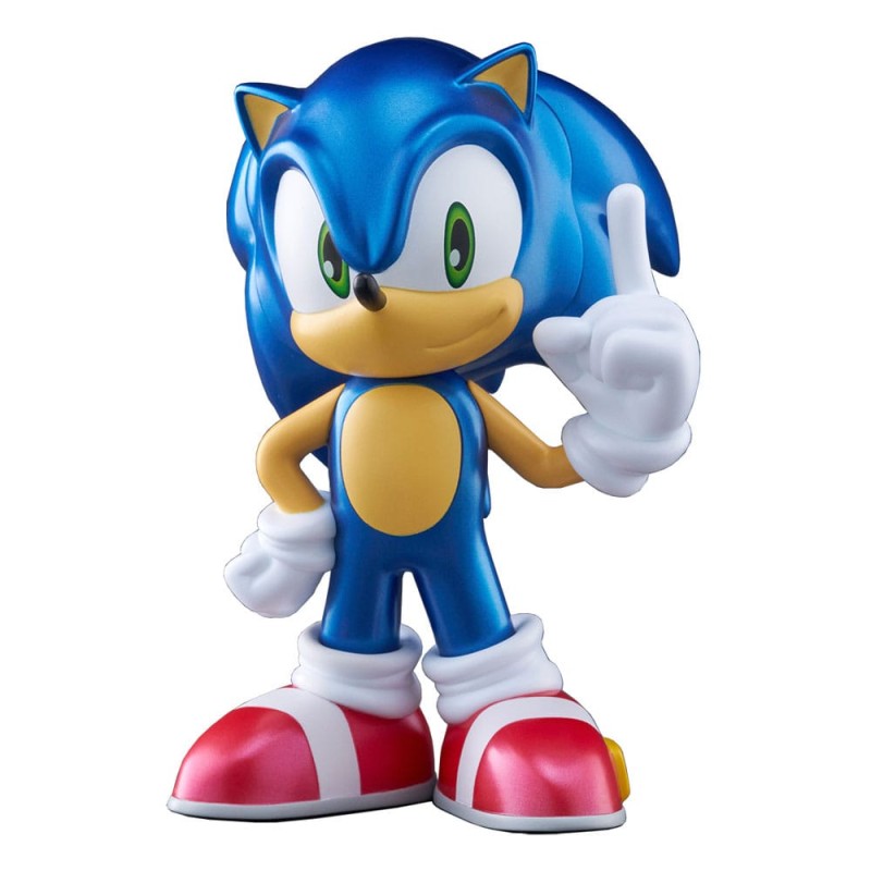 Sonic The Hedgehog figurine vinyle Sofbi Sonic Metallic Ver. 15 cm  | 4573347243837