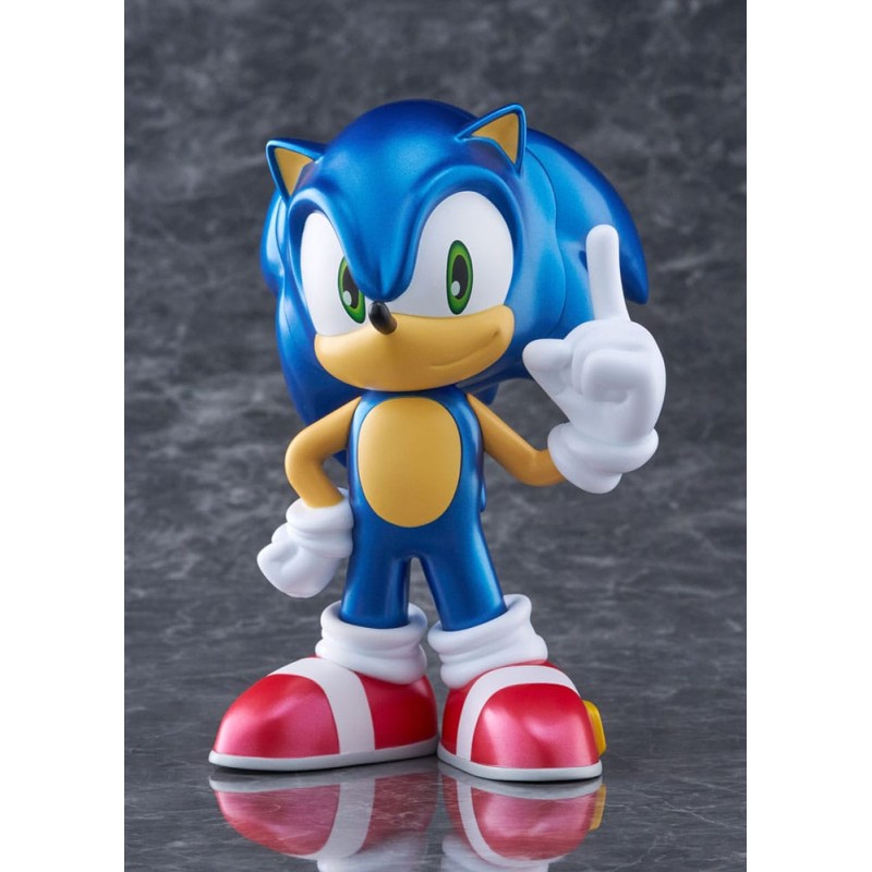 Sonic The Hedgehog figurine vinyle Sofbi Sonic Metallic Ver. 15 cm  | 4573347243837