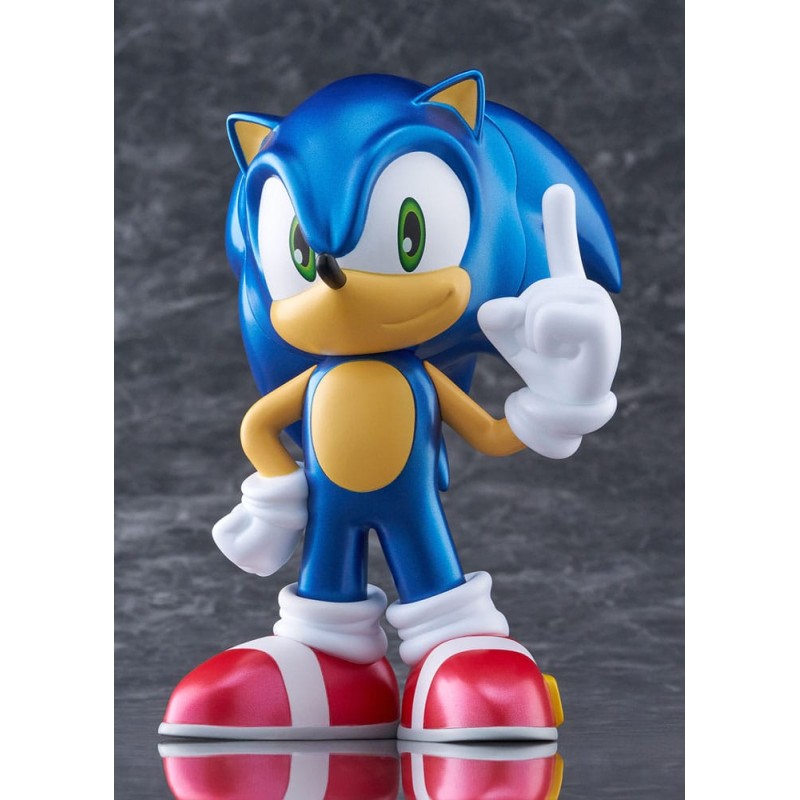 Sonic The Hedgehog figurine vinyle Sofbi Sonic Metallic Ver. 15 cm  | 4573347243837