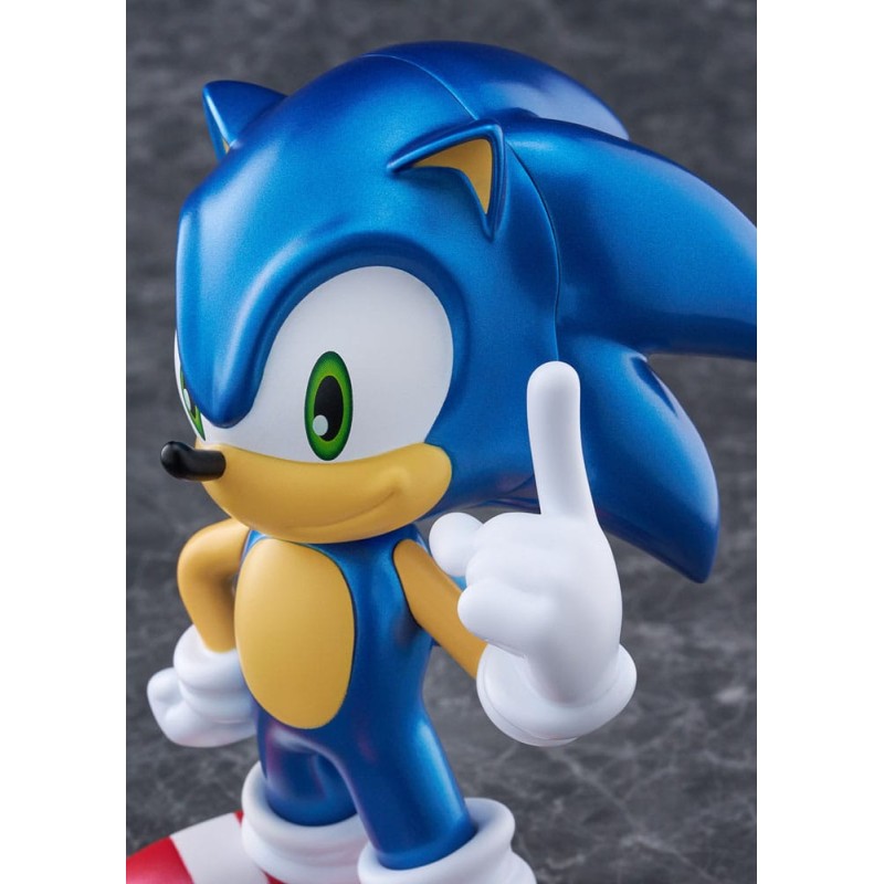 Sonic The Hedgehog figurine vinyle Sofbi Sonic Metallic Ver. 15 cm  | 4573347243837