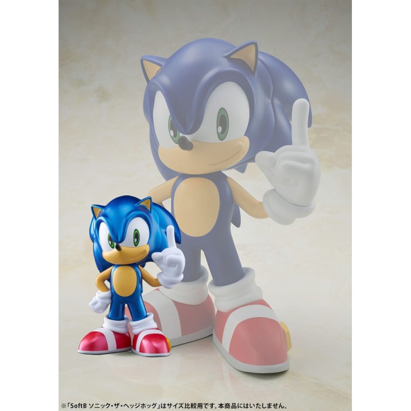 Sonic The Hedgehog figurine vinyle Sofbi Sonic Metallic Ver. 15 cm  | 4573347243837