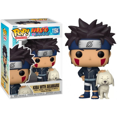 Naruto Shippuden Figurine Funko POP! Animation Vinyl Special Edition US - Kiba avec Akamaru 9 cm
