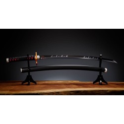 Demon Slayer : Kimetsu no Yaiba Réplique Proplica épée Nichirin (Tanjiro Kamado) Kyojuro Rengoku´s Sword Gueard Ver. 88 cm