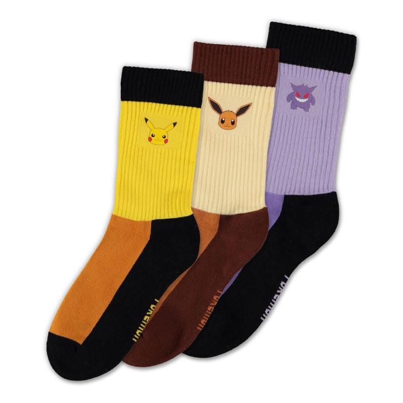 Pokémon pack 3 chaussettes Starter Pokémon 35-38    | 8718526678475