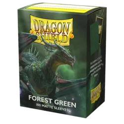 Dragon Shield Matte Sleeves - Forest Green (100 Sleeves) | 5706569110567