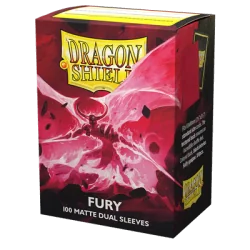 Dragon Shield Dual Matte Sleeves - Fury 'Alaric, Crimson King' (100 Sleeves) | 5706569150556