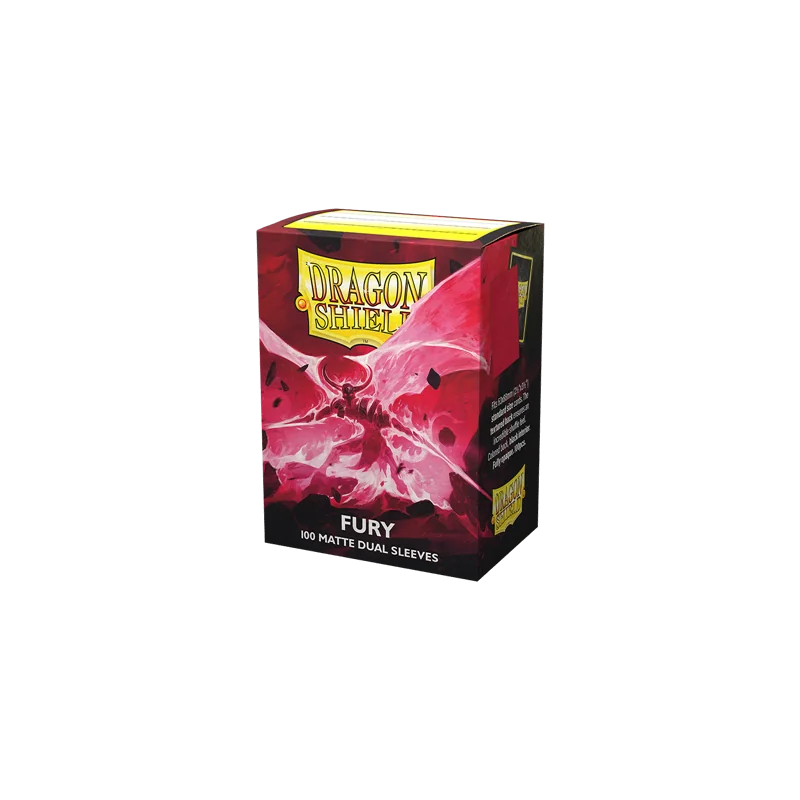 Dragon Shield Dual Matte Mouwen - Fury 'Alaric, Crimson King' (100 mouwen) | 5706569150556