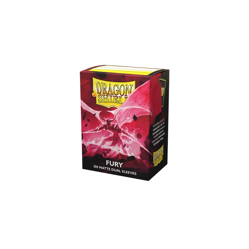 Dragon Shield Dual Matte Sleeves - Fury 'Alaric, Crimson King' (100 Sleeves) | 5706569150556