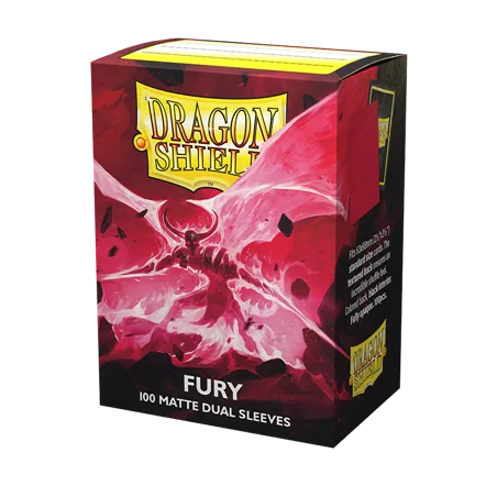 Dragon Shield Dual Matte Mouwen - Fury 'Alaric, Crimson King' (100 mouwen) | 5706569150556