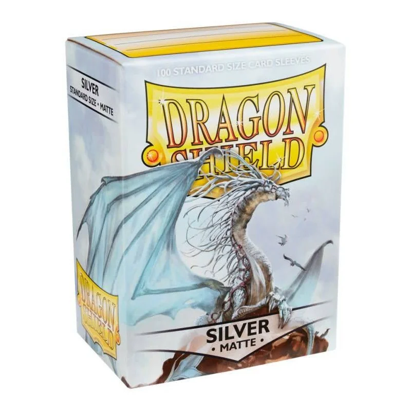 Dragon Shield Matte Mouwen - Zilver (100 Mouwen) | 5706569110086