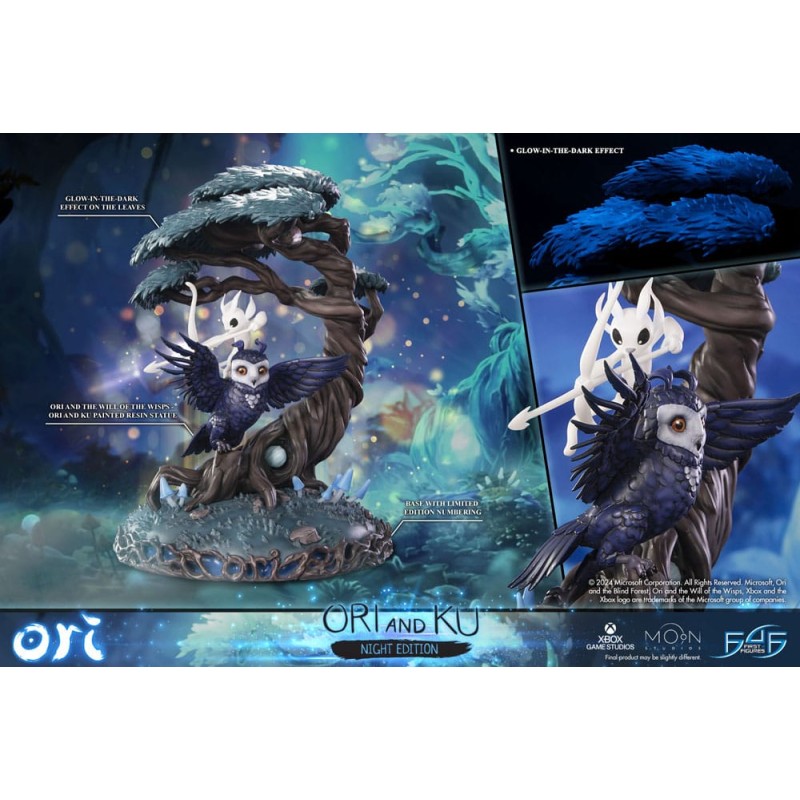 Ori and the Will of the Wisps statuette Ori and Ku Night Ver. 38 cm  | 5060316628348