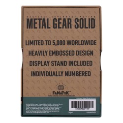 Metal Gear Solid 2 Lingot Raiden Limited Edition  | 5060948294799