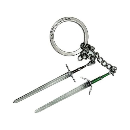 The Witcher III: Wild Hunt Geralt Two Swords Keychain | 5908305243311