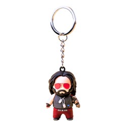 Cyberpunk 2077 Johnny Silverhand Vinyl Keychain 