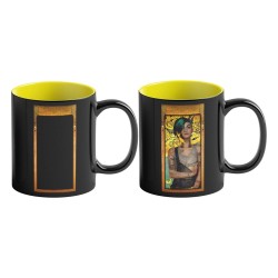 Cyberpunk 2077 Game Art Chronicles Judy Geïnspireerd door Gustav Klimt Thermische Mok 450 ml 