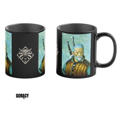 The Witcher III: Wild Hunt Heat Effect Mug Game Art Chronicles Geralt geïnspireerd door Vincent van Gogh 450 ml  | 5908305247661