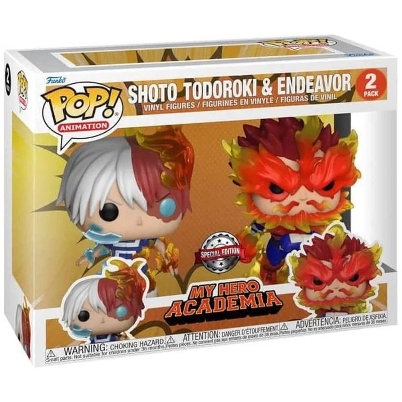 My Hero Academia Figure Funko POP! Animation Vinyl Endeavor & Todoroki 9 cm | 889698649933