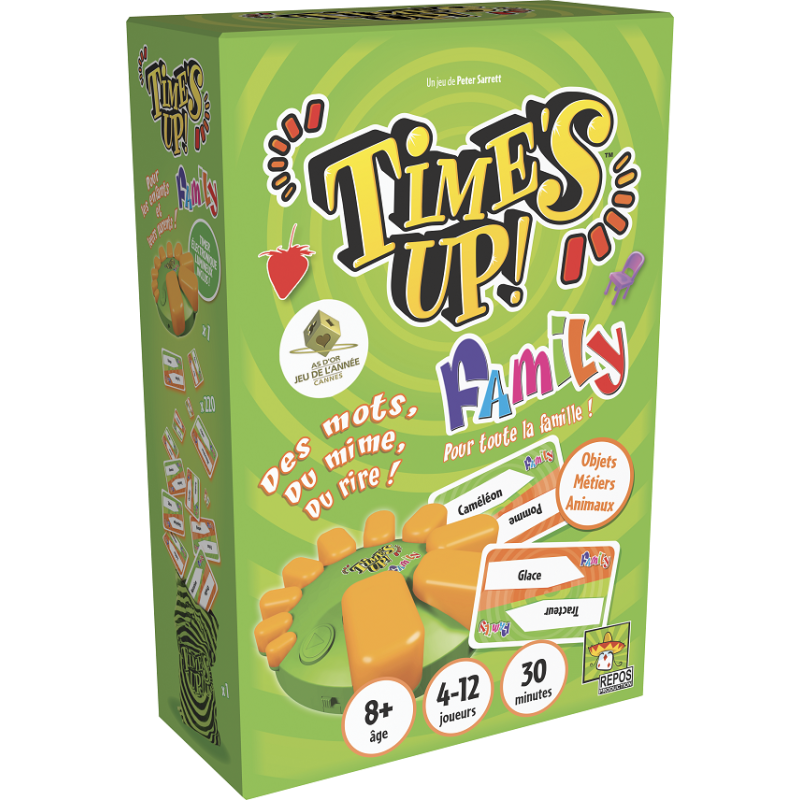 version française jeu : Time's Up! : Family GMS (Version Verte) éditeur : Repos Production