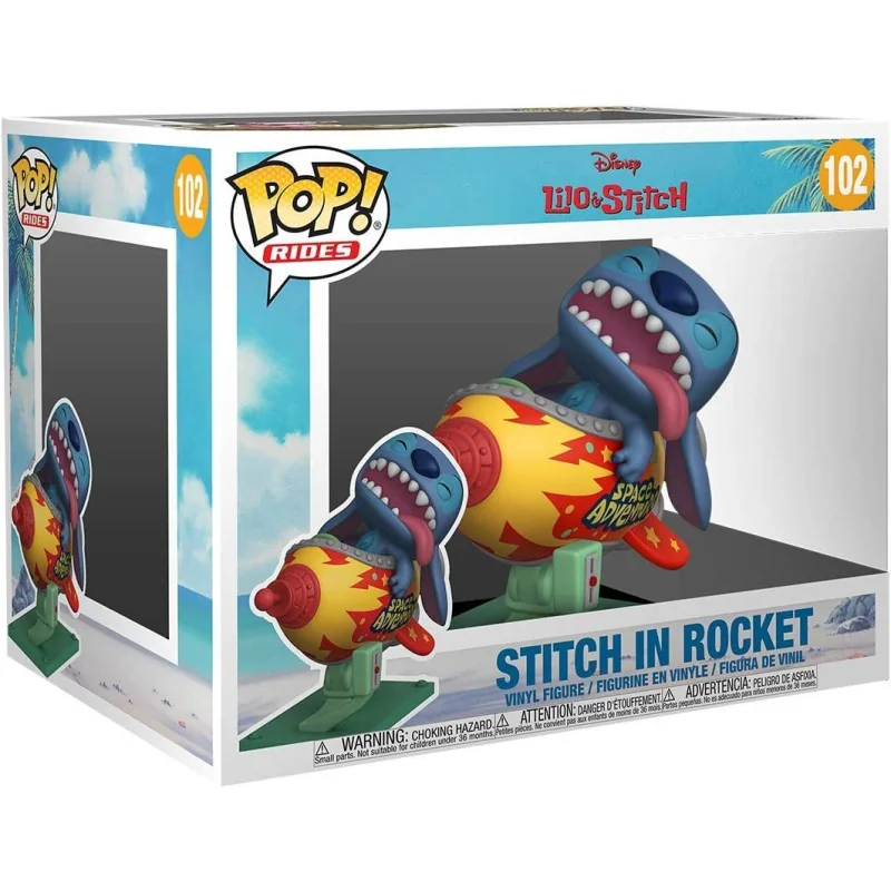 Disney Funko POP! Movie Vinyl Stitch in Rocket 15 cm | 889698556200