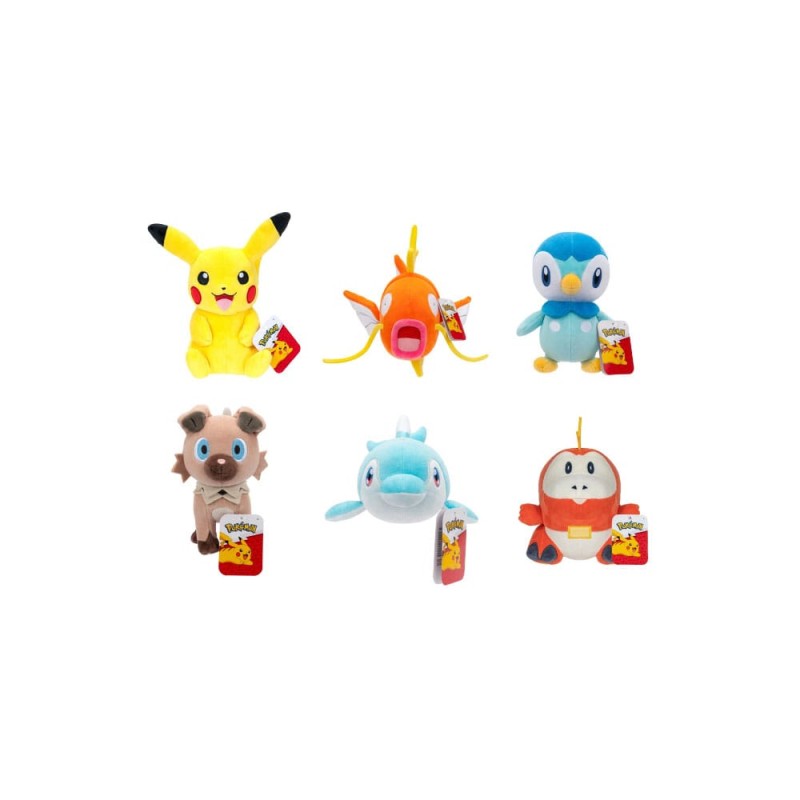 Pokémon assortiment peluches Series 3 20 cm (6)     | 5710948456504